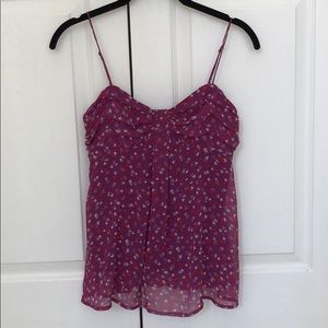 American Eagle Chiffon Flowy Tank Cami